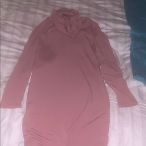 Turtleneck Mini Sweater Dress